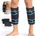 Shin Splint Ice Packs for Injuries, Reusable Gel Cold Compression Sleeve (Pack of 2)