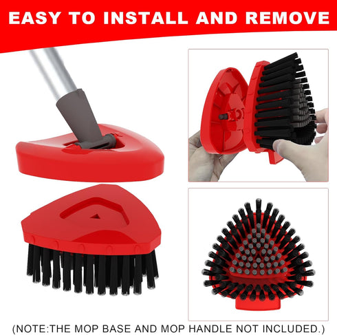 OKcedier 1 Pack 2-Tank 1-Tank Small Scrub Brush Replace Head ONLY for O Cedar RinseClean Spin Mop, NOT for EasyWring