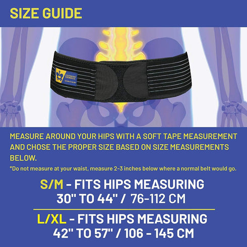 Everyday Medical SI Belt - Sacroiliac Joint Belt for Men and Women, Hip Support Brace