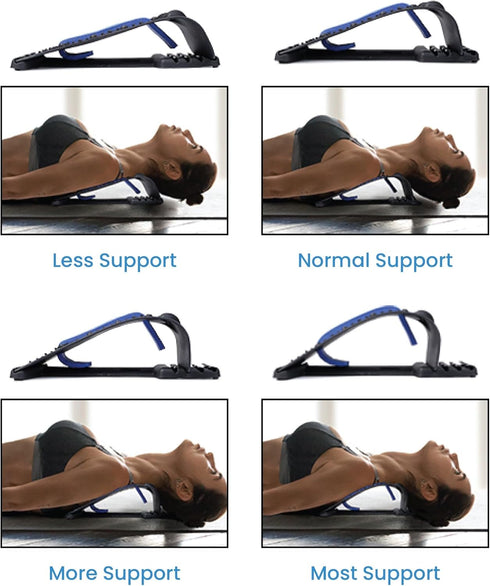 TRAKK Neck Stretcher and Cervical Traction Device with Heating for Upper Back, Shoulder Relaxer and Spine Alignment