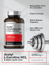 Horbaach Acetyl L Carnitine HCL & Alpha Lipoic Acid 1200mg - 120 Capsules, ALC ALA Complex, Non-GMO & Gluten Free