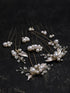 Pearls Bridal Hair Pins, U Shaped Hair Accessories for Wedding Brides, Light Gold Headpiece for Women Girls