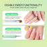 Ivy-L Premium French Gel Acrylic Nail Art Brush - Size 6 with Dotting Tool, Lime Green Wood Handle