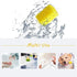 100 Pack Disposable Oral Swabs: Sterile Dental Sponge Swabsticks for Mouth & Gum Cleaning - Unflavored, Yellow