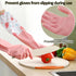 3pcs Dishwashing Cleaning Gloves, Waterproof Reusable Kitchen Long Gloves for Laundry, Cleaning, Working, Gardening