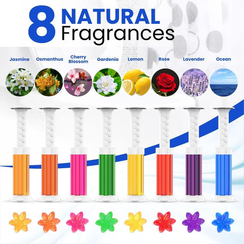 '-96 Flowers- Flower Toilet Gel Stamp, Toilet Fresheners Gel for Scented Freshness