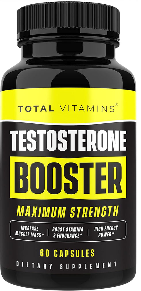 Testosterone Booster for Men - Alpha Pills for Max Muscle Growth, Libido, Energy, and Stamina - Male Enhancing