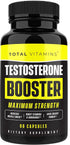 Testosterone Booster for Men - Alpha Pills for Max Muscle Growth, Libido, Energy, and Stamina - Male Enhancing