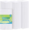 AIDEA Microfiber Cleaning Cloths, White, 100PK, Absorbent, Lint-Free, 11.5 in. x 11.5 in.