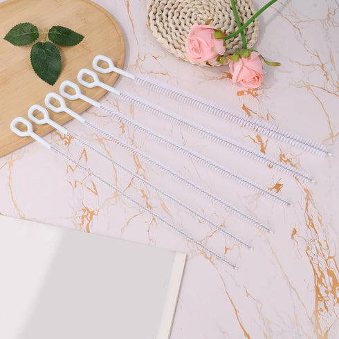 lasuroa 6pcs Set, 12.6 Inch Straw Cleaner Brush Cleaning Brush Extra Long Reusable Water Bottle Pipe Cleaner Bendable