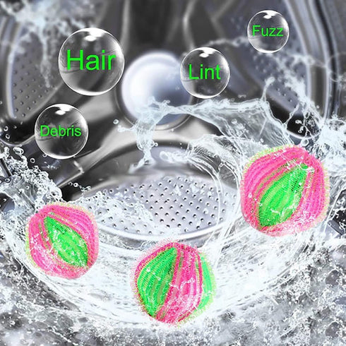 Seadiquiet 5Pcs Reusable Hair Remover, Washing Machine Hair Catcher Laundry Ball Dryer Ball for Clothing Dog Cat Pet