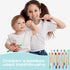 24 Pcs Kids Bamboo Toothbrushes, Soft Bristle Toddler Toothbrush, BPA Free, Individually Wrapped for Home Travel School