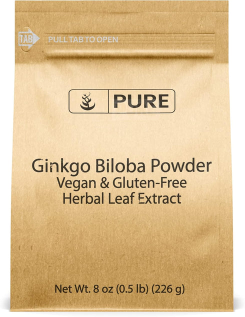 Pure Original Ingredients Ginkgo Biloba Powder, 8 oz, Always Pure, No Fillers or Additives