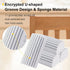 4-Pack Damp Clean Duster Sponge, Sponge Cleaning Brush, Duster for Cleaning Blinds, Glass, Baseboards, Vents, Railings, Mirrors,Window Track Grooves and Faucets(Gray) by Jeymei