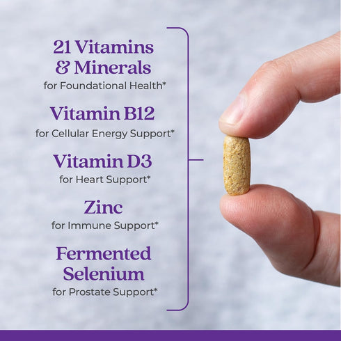 New Chapter Men's Multivitamin for Immune, Stress, Heart + Energy Support - Every Man's One Daily, Non-GMO, Gluten Free