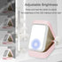 Portable Travel Makeup Mirror with LED Light,Compact Makeup Bag with Dividers,3-Color Lighting Makeup Mirror,Adjustable Brightness Mirror,1200mAh Rechargeable by Everkeen