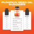 Pumpkin Seed Oil Gummies | 60 Gummies | 4000mg for Hair Growth & Bladder Control | Sugar Free Orange Flavor