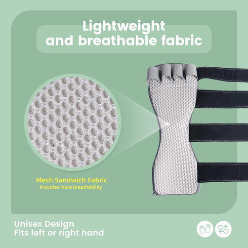 Radial Nerve Palsy Splint for Wrist Drop, Adjustable Static Fingers Fixation Brace for Crutch Palsy and Stroke Hand