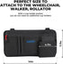 ZHCHG Wheelchair Side Bag with Cup Holder, Wheelchair Armrest Pouch Accessories for Walker, Rollator, Electric Scooter