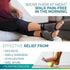 Run Forever Large/Black Open Toe Compression Socks for Women, Foot Compression Sleeve