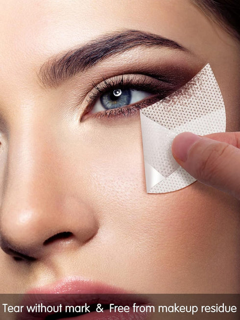 Kalolary 120 Pcs Eye Shadow Shields - Lint Free Under Eye Pads for Eyeshadow and Lip Makeup