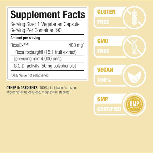 Nature Restore S.O.D. Superoxide Dismutase Supplement, Vegan, 90 Capsules, 4,000 IU SOD-Like Activity, Non-GMO, Gluten
