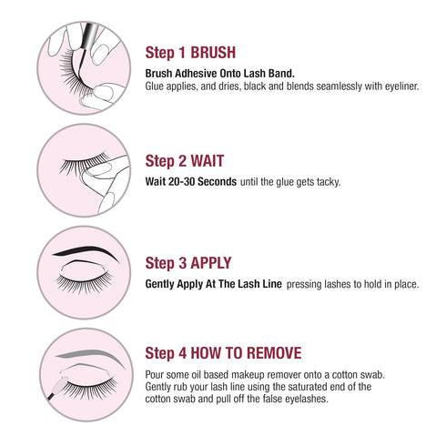 i•ENVY Super Strong Hold Eyelash Adhesive, Waterproof, 2 Pack - 48-Hour Long-Lasting Lash Glue