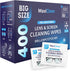 Glasses Wipes Lens Cleaner, 400 Pre-Moistened Individually Wrapped Wipes for Eyeglasses, Electronics, Camera Lens