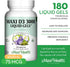 Maxi Health Vitamin D3 3000 IU 75 mcg Supplement for Healthy Bones, Teeth, Immune Support - 180 Gels Non-GMO