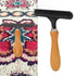 HURRISE Handheld Carpet Rake Cleaning, Pet Hair Removal Broom, Stainless Steel Grooming Hair Rake for Beauty Salon