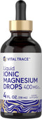 Carlyle Vital Trace Liquid Ionic Magnesium 400 mg | 4 oz | Vegetarian, Non-GMO & Gluten Free Supplement