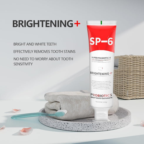 Hannahcos Sp-6 Sp-6 6 4.9oz Probiotics Whitening Toothpaste, Ultra Whitening Toothpaste, Enhanced Formula