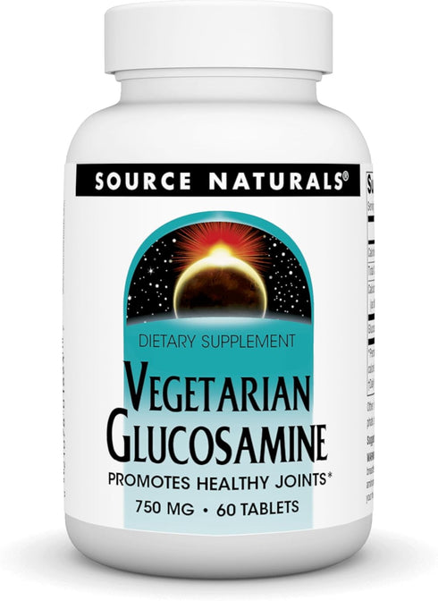 Source Naturals Vegetarian Glucosamine, 750 mg, 60 Tablets