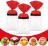 SAVITA 100pcs 100 Packaging Red and White Cartoon Theme Cellophane Treat Bags, Animation Party Favor Gift Bags