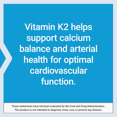 K2 90 Life Extension Low Dose Vitamin Supports Arterial Health Non-GMO, Gluten-Free Softgels