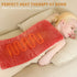Heating Pad for Back Pain Relief, Electric Heating Pads for Cramps, Abdomen, Waist, Shoulder - 12" x 24", Grapefruit Red