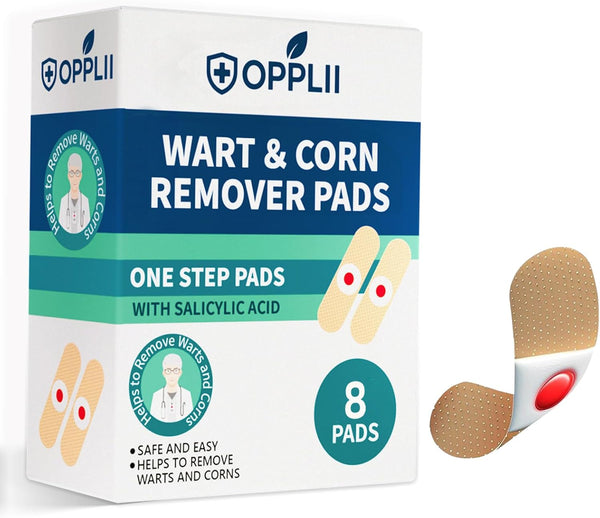 opplii Wart & Corn Remover Pads with 40% Salicylic Acid Extra Strength Wart