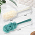 2Pack Back Scrubber for Shower PIPUHA Loofah Sponge Shower Brush Using Body Exfoliating with Long Handle, Loofah on a Stick for Men Women, Bathing Accessories for Body Brushes (Blue and White)