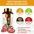 Japanese Reishi Mushroom Supplement - 800mg with Reishi Extract 500mg & Shell-Broken Spores 200mg, Pack of 2