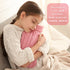 2 Pieces Hot Water Bottle Cover Soft Cover Only Knitted Hot Water Bottle Sweater for Hot Compress and Cold Therapy, Ideal for Menstrual Cramps, Neck and Shoulder Pain Relief (Pink, Khaki)