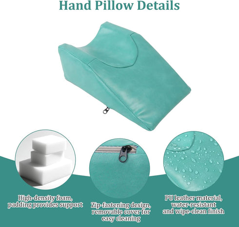 NZELSW Iv Arm Support Pillow, Soft Ergonomic Armrest Pillow, High-Density Foam Arm Pillow, Waterproof Leather Material