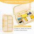 ljhaowu New Weekly Pill Organizer, Moisture-Proof Storage Case, Daily Travel Pill Storage Container, Travel Pill Box