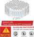 AAA Batteries 100 Pack - Alkaline Triple A Batteries, Ultra Long-Lasting 1.5V LR03 Bulk with 10-Year Shelf Life