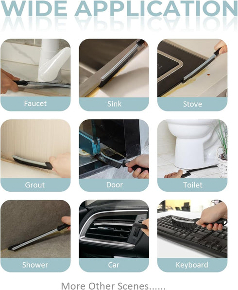 S1110SE SXhyf Cleaning Brush - Hard Bristle Crevice Cleaning Brush, Multifunctional Gap Scrub Brush, Home Essentials