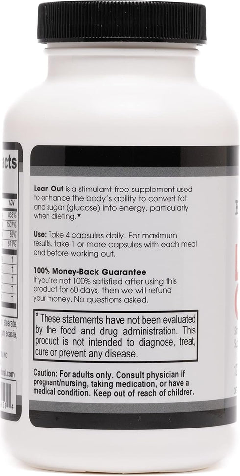 Beverly International Lean Out Fat Burner, 120 Caps with Metabolic Support & Stimulant-Free