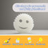 Scrub Daddy - Dye Free FlexTexture Sponge, Deep Cleaning, Dishwasher Safe, Multiuse, Scratch Free, 1 Pack