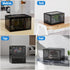 Lock Box with Locker for Office, School, Home, Personal Items Safe, Medicine Lockable Cabinet, Translucent Black