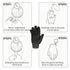 Evridwear Exfoliating Dual Texture Bath Gloves - 1 Pair Black Heavy Glove for Shower, Spa, Massage, Body Scrubs