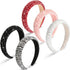 Syhood 5 Pcs Rhinestone Padded Headband, Crystal Beaded Bling Glitter Wedding Hair Accessory