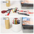 Makeup Brush Holder Organizer, 360° Rotating Multi-Functional Pen Holder for Desk, Storage Cup for Beauty Tools - White
